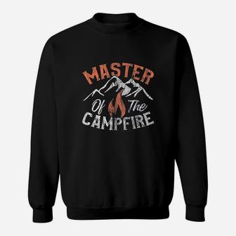 Funny Outdoor Camping Gifts Men Women Master Of Campfire Sweatshirt | Crazezy CA