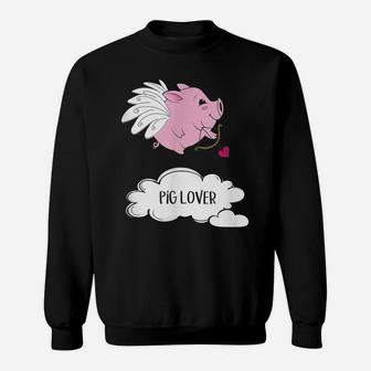 Funny Pig Lover Gift For Any Girl Who Loves Pigs Sweatshirt | Crazezy