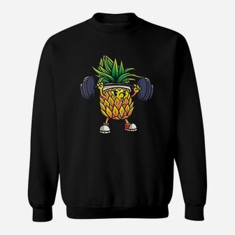 Funny Pineapple Powerlifting Weightlifting Gym Sweatshirt | Crazezy CA