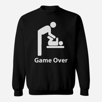 Game Over Expectant Dads To Be Father's Day Gift Present Sweatshirt | Crazezy CA