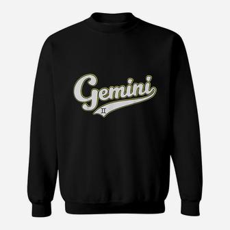 Gemini Zodiac Sign May June Birthday Astrology Gift Baseball Sweatshirt | Crazezy AU