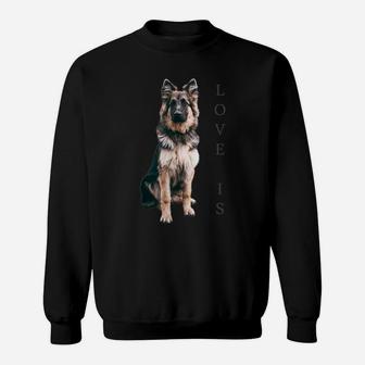 German Shepherd Shirt Women Men Kids Love Dog Mom Dad Gift Sweatshirt | Crazezy