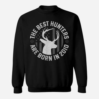 Gift For 10 Year Old Deer Hunter 2010 10Th Birthday Hunting Sweatshirt | Crazezy AU