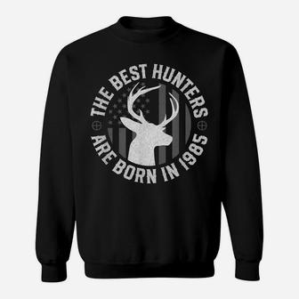 Gift For 35 Year Old Deer Hunter 1985 35Th Birthday Hunting Sweatshirt | Crazezy DE