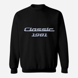 Gift For 39 Year Old Vintage Classic Car 1981 39Th Birthday Sweatshirt | Crazezy