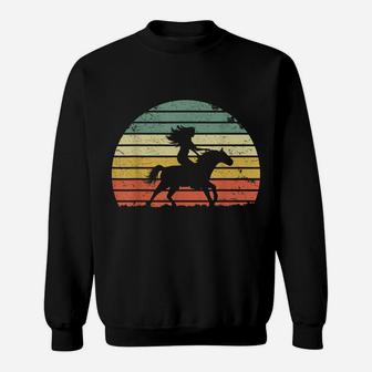 Girl Horse Riding Shirt Vintage Cowgirl Texas Ranch Sweatshirt | Crazezy UK