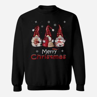 Gnome Family Christmas Shirts For Women Men - Buffalo Plaid Sweatshirt | Crazezy