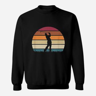 Golf Retro Golfing Golfer Sport Gift For Men Dad Uncle Sweatshirt | Crazezy