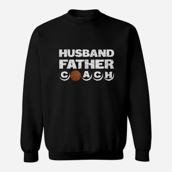 Husband Father Coach Basketball Player Lover Dad Gift T-shirt Sweatshirt | Crazezy UK