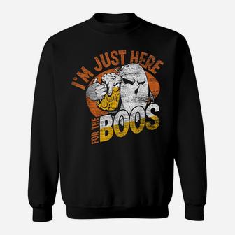 Im Just Here For The Boos Ghost Sweatshirt | Crazezy UK