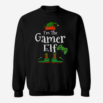 I'm The Gamer Elf Family Matching Funny Christmas Boys Gift Sweatshirt | Crazezy