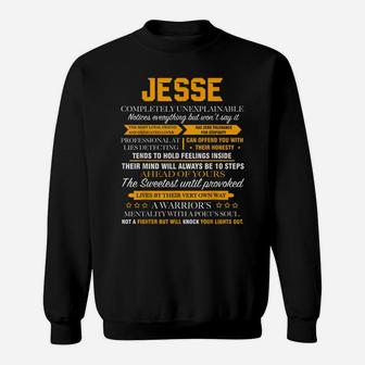 JESSE Completely Unexplainable FRONT PRINT Sweatshirt | Crazezy CA