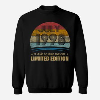 July 1998 T Shirt 21 Year Old 21St Birthday Gift Tee Shirt Sweatshirt | Crazezy AU