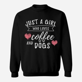 Just A Girl Who Loves Dogs - Dog Owner & Lover Gift Sweatshirt | Crazezy CA