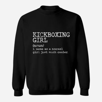 Kickboxing Girl Definition Funny Women Coach Martial Arts Sweatshirt | Crazezy DE