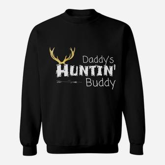 Kids Daddys Hunting Buddy Clothes Boy Girl Toddler Deer Hunter Sweatshirt | Crazezy