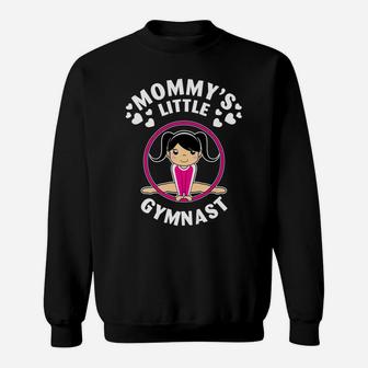 Kids Gymnastics Girls Mommys Little Gymnast Tee Sweatshirt | Crazezy UK