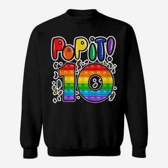 Kids Pop It 10Th Birthday Girls Boys 10 Years Old Fidget Sweatshirt | Crazezy