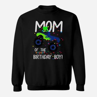 Leprechaun Monster Truck Party Mom Of Birthday Boy Sweatshirt | Crazezy