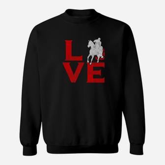 Love Barrel Racing Horse Lover Clothing Apparel Funny Tee Sweatshirt | Crazezy UK