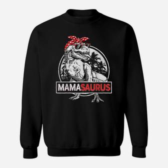 Mamasaurus T Rex Dinosaur Funny Mama Saurus Family Matching Sweatshirt | Crazezy UK
