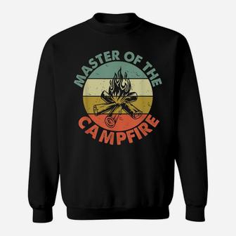 Master Of The Campfire Dad Camping Shirt Camping Dad Gift Sweatshirt | Crazezy UK