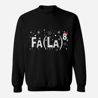 Math Teacher Christmas Shirt - Fa La La Exponent Sweatshirt | Crazezy UK