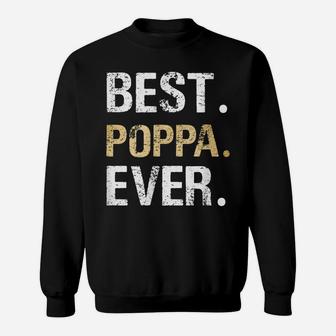 Mens Best Poppa Graphic Poppa Gift From Granddaughter Grandson Sweatshirt | Crazezy UK