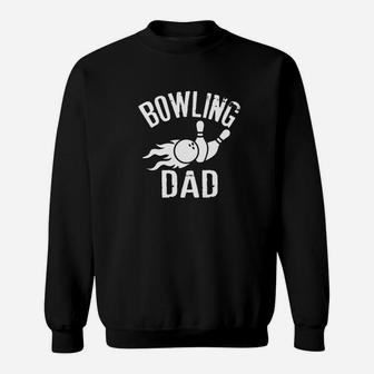 Mens Bowling Dad Funny Vintage Gift For Dads Sweatshirt | Crazezy AU