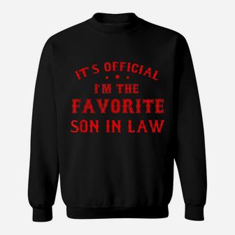 Mens Favorite Son In Law Funny Son-In-Law Birthday Christmas Gift Sweatshirt | Crazezy DE