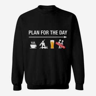 Mens Funny Deer Hunting Shirts For Men Coffee Hunt Beer Gifts Sweatshirt | Crazezy UK