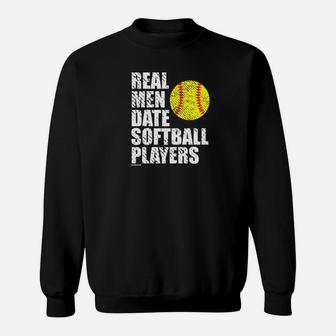 Mens Funny Softball Cool Gift For Husband Boyfriend Sweatshirt | Crazezy CA
