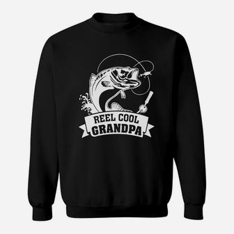 Mens Reel Cool Grandpa Fishing Gift For Father's Day T-shirt Sweatshirt | Crazezy