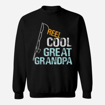 Mens Reel Cool Great Grandpa Gift From Granddaughter Grandson Sweatshirt | Crazezy CA