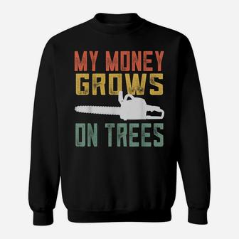 Mens Retro Funny Logger Gift For Men Vintage Arborist Gifts Sweatshirt | Crazezy