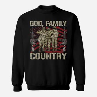 Mens United States American Pride Proud Veteran Soldier Army Sweatshirt | Crazezy
