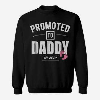 Mens Vintage Promoted To Daddy Its A Girl 2019 New Dad Shirt Sweatshirt | Crazezy AU