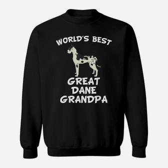 Mens World's Best Great Dane Grandpa Shirt Sweatshirt | Crazezy