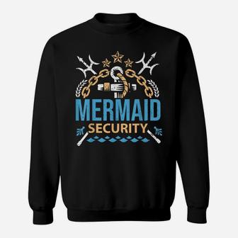 Merman Mermaid Party Swimming Sea Waves - Mermaid Security Sweatshirt | Crazezy AU