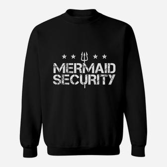 Merman Mermaid Security Funny Swimming Gift Sweatshirt | Crazezy AU