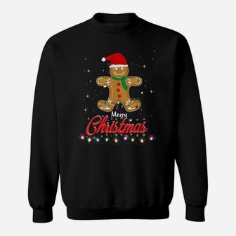 Merry Christmas Gingerbread Merry Christmas Cookie Bakers Sweatshirt | Crazezy