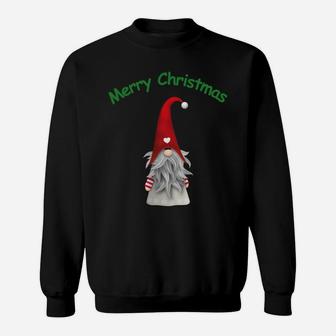 Merry Christmas Gnome Original Vintage Graphic Design Saying Sweatshirt Sweatshirt | Crazezy UK