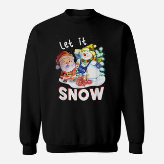 Merry Christmas Let It Snow Sweatshirt | Crazezy