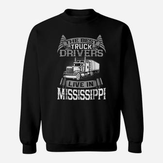 Mississippi Truckers T Shirt Best Truck Drivers T Shirts Sweatshirt | Crazezy