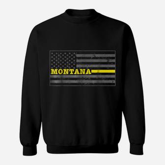 Montana Tow Truck Driver Shirt Thin Yellow Line Shirt Sweatshirt | Crazezy