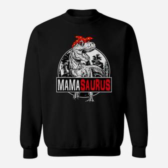 Mothers Day Mamasaurus T Rex Dinosaur Funny Mama Saurus Sweatshirt | Crazezy