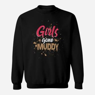 Mud Run Princess Girls Gone Muddy Team Girls ATV Sweatshirt | Crazezy UK