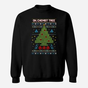 Oh, Chemistree, Chemist Tree - Ugly Chemistry Christmas Sweatshirt Sweatshirt | Crazezy UK