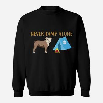 Old English Bulldog Tent Camping Dog Sweatshirt | Crazezy