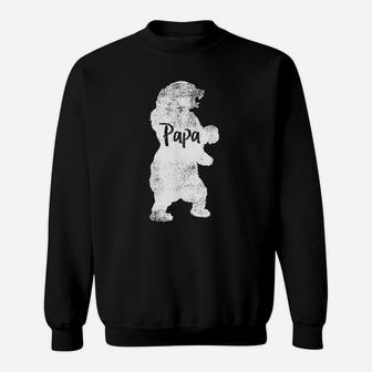 Papa Bear For Camping Fathers Day Or Daddy Bear Sweatshirt | Crazezy